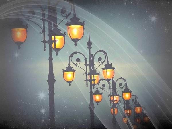 Фонари ночью