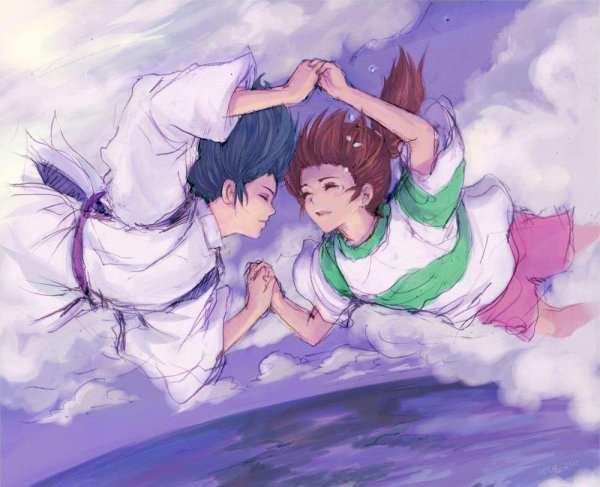 Унесённые призраками Хаку и Тихиро