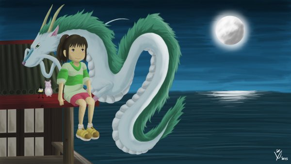 Унесённые призраками Хаку дракон