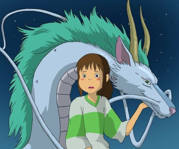 Тихиро и Хаку дракон