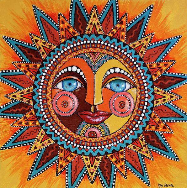 Декоративное изображение солнца