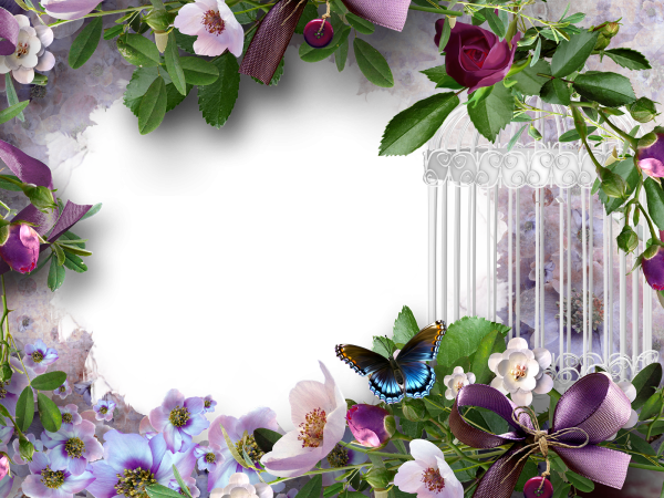 Цветочная рамка