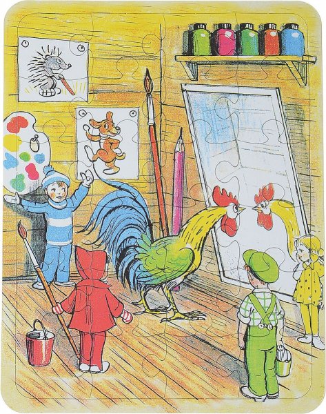 В.Сутеев петух и краски