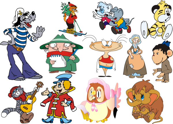 Герои мультфильмов