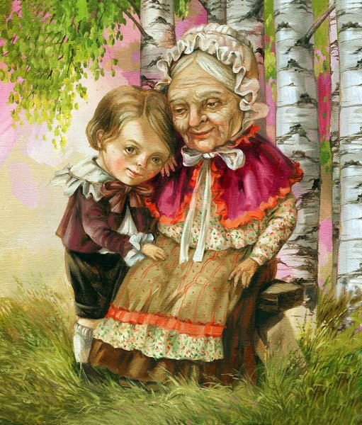 Бабушка иллюстрация