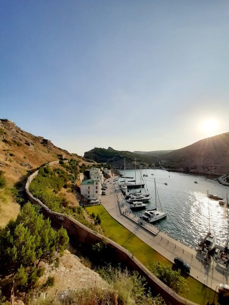 Балаклава бухта ночью