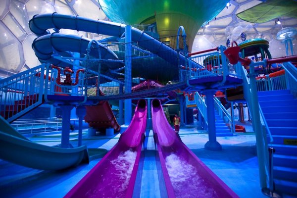 Аквапарк в Китае Водный куб