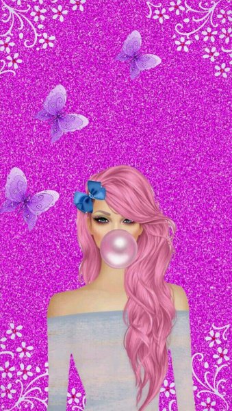 Розовая ава