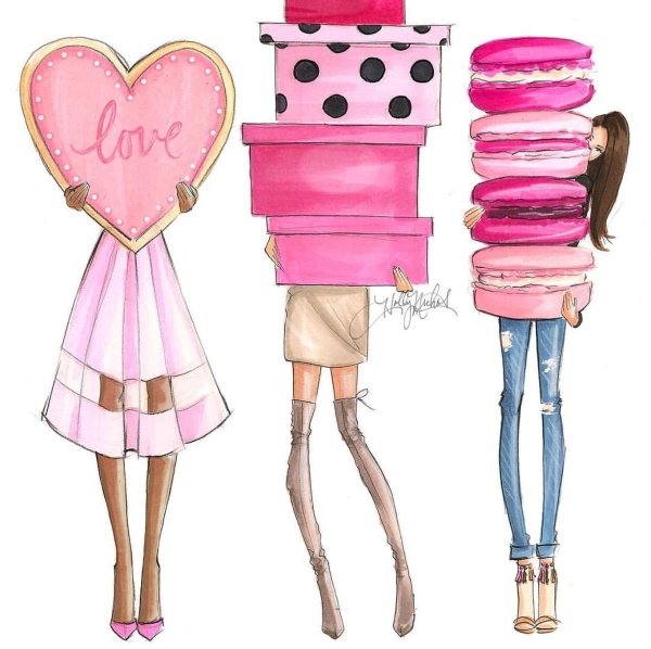 Девчачьи картинки для срисовки