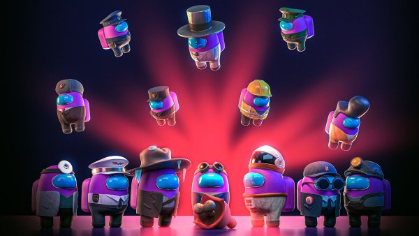 Обои на рабочий стол among us