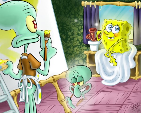 Сквидвард гигант губка Боб