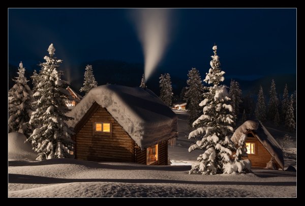 Новогодняя деревня