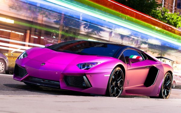 Lamborghini Aventador lp700 розовый