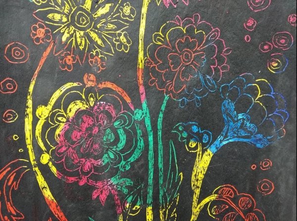 Воскография граттаж