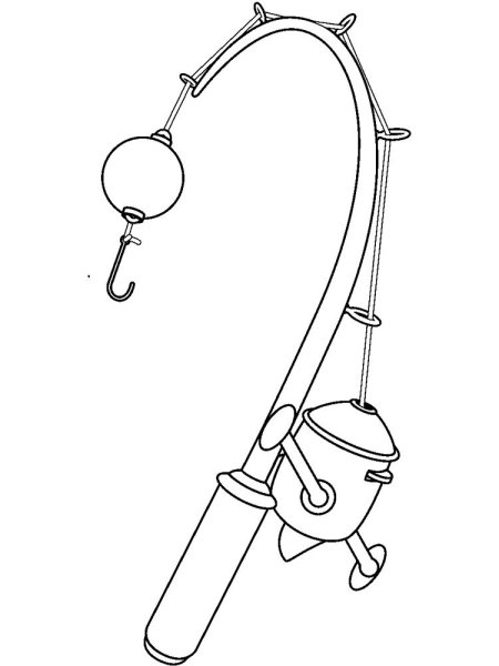 Рисунки для срисовки удочка