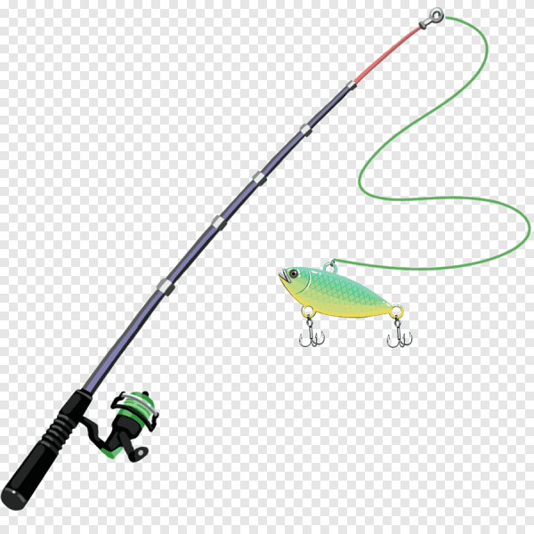 Удочка на прозрачном фоне