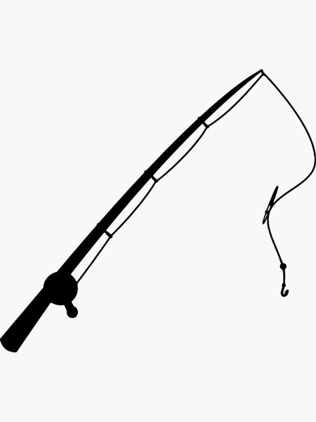 Удочка силуэт