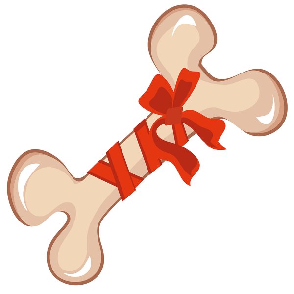 Косточка с бантиком