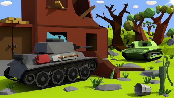 Танк Low Poly