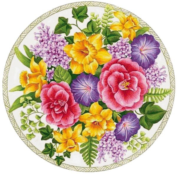 Цветы в круге