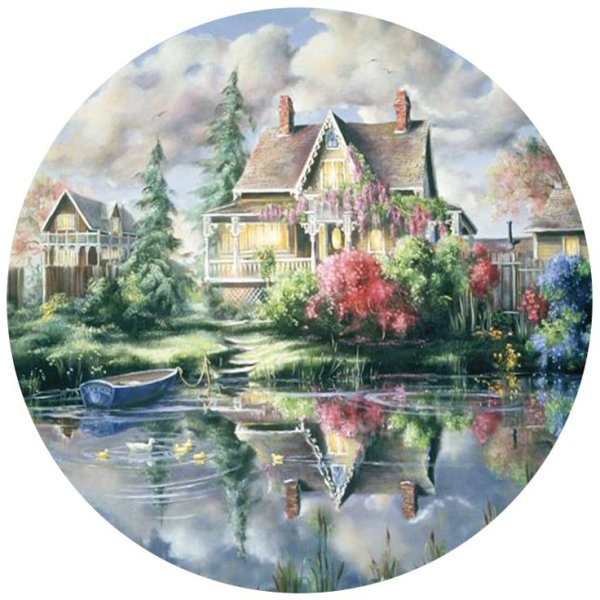 Круглые цветочные рамки для декупажа