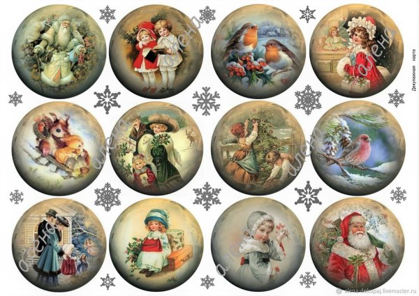 Круглая фотопечать с цветами