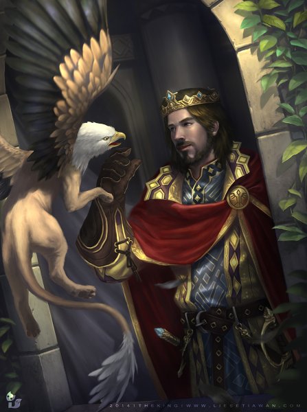 Король Артур на троне арт