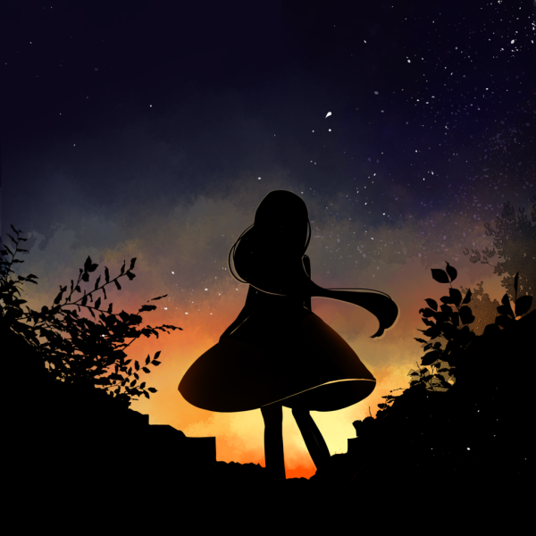 Силуэт девушки