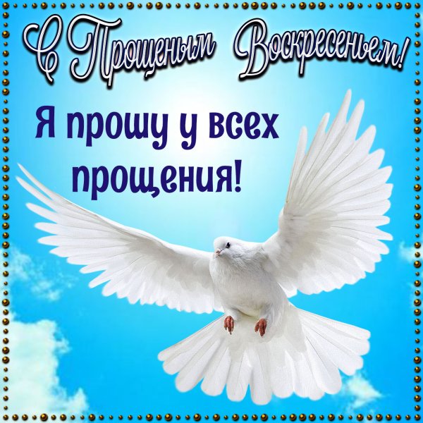 Открытки с прощённым воскресеньем