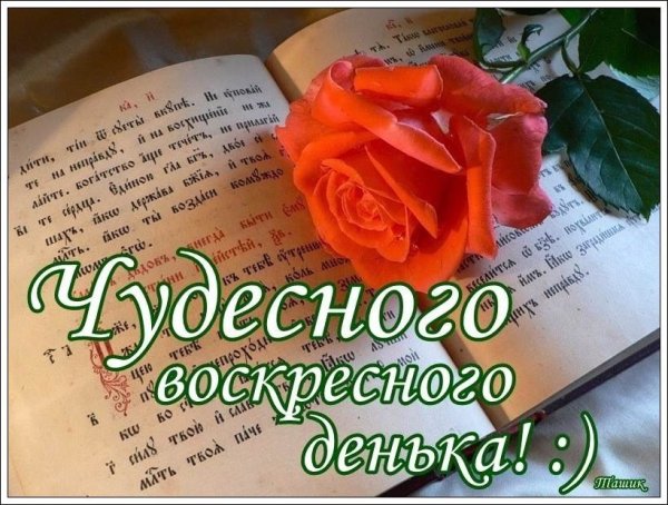 Хорошего воскресенья