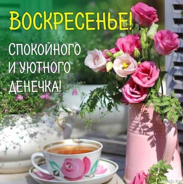 Чудесного воскресного утра и замечательного дня