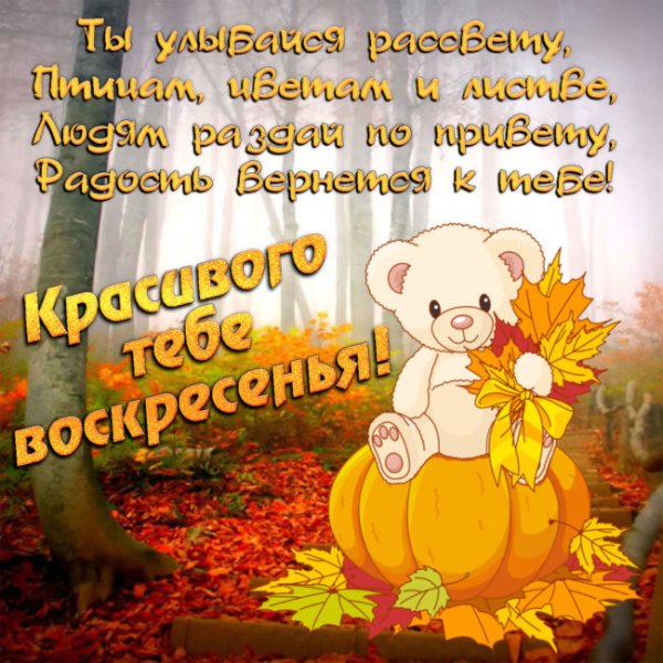 Отличного осеннего воскресеьч