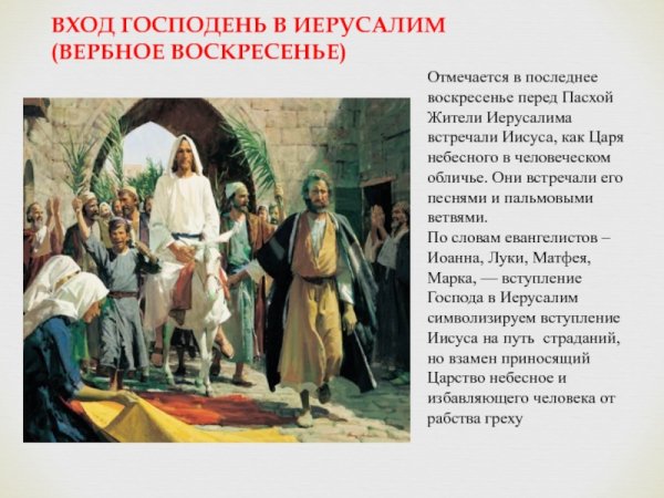 С праздником входа Господня в Иерусалим с Вербным воскресеньем