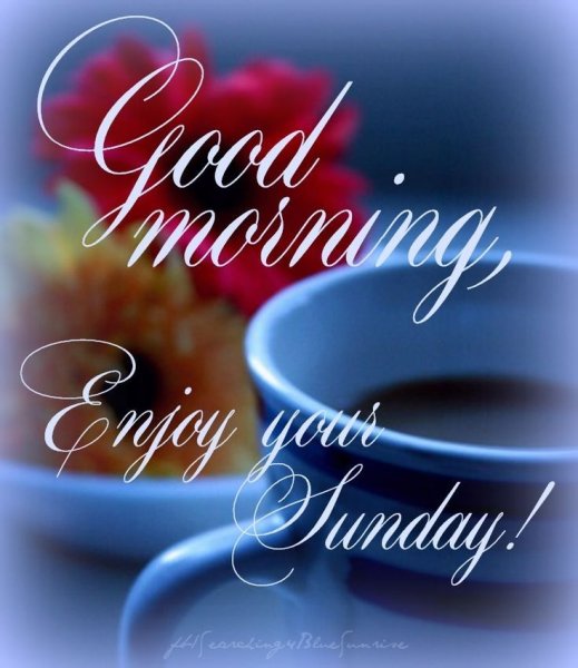 Good morning Sunday