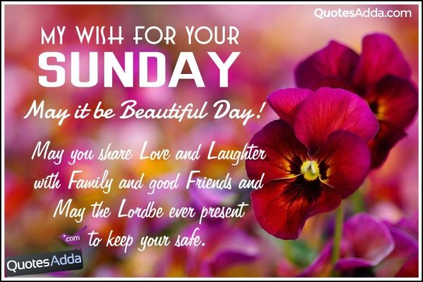 Good morning Happy Sunday