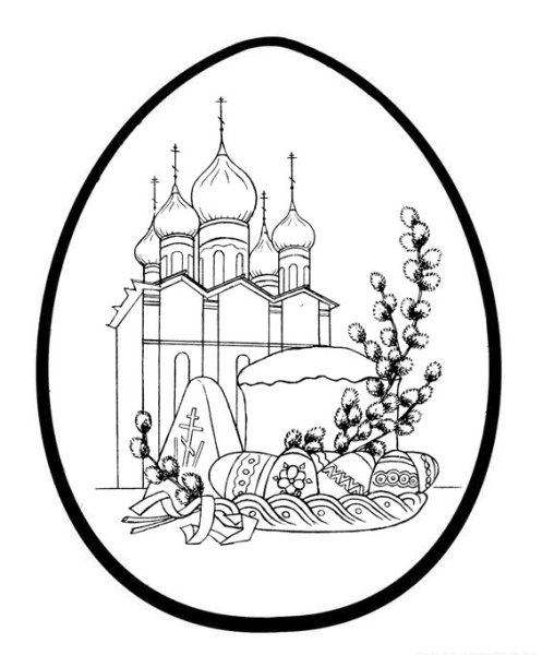 Рисунок на Пасху для дошкольников