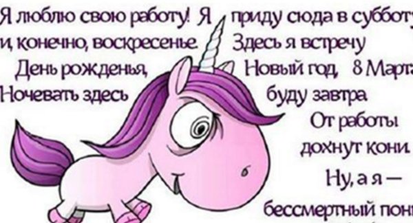 Стишок про работу и Бессмертного пони