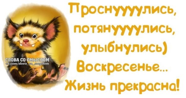 Статусы про воскресенье