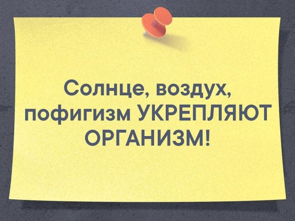 Солнце воздух пофигизм укрепляет