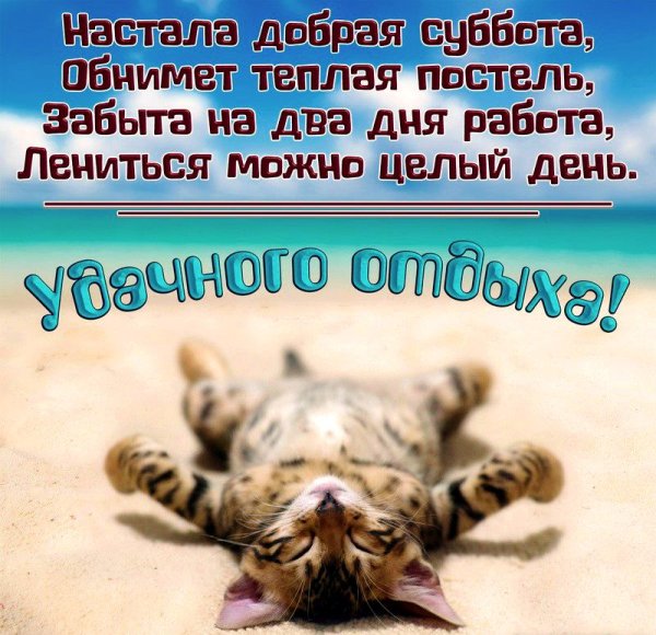 Поздравления с субботой прикольные