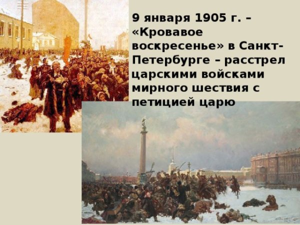 Революция 1905 кровавое воскресенье Питер
