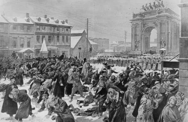 Войцех Коссак. Кровавое воскресенье. 1906