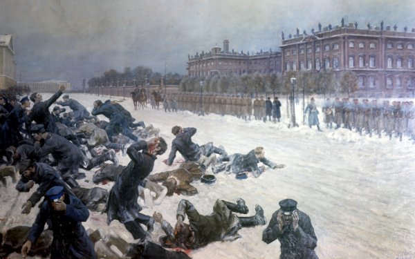 Картина кровавое воскресенье 1905 года художник Серов