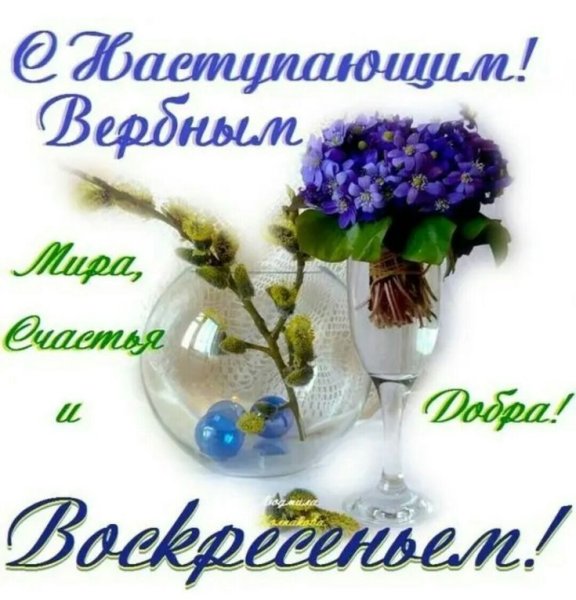 С наступающим Вербным воскресеньем открытки