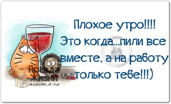 Плохое доброе утро