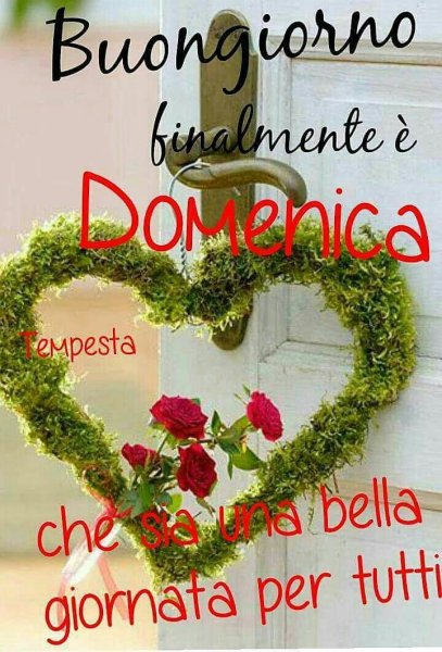 Доброго Воскресения на итальянском