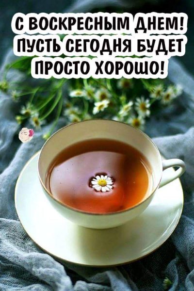 Доброго воскресного утра и хорошего дня