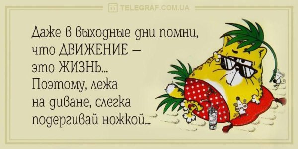 Анекдоты про субботу