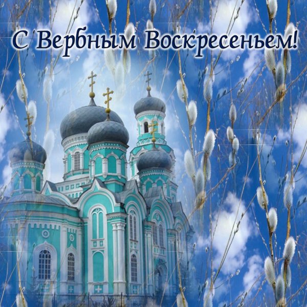 С Вербным воскресеньем открытки