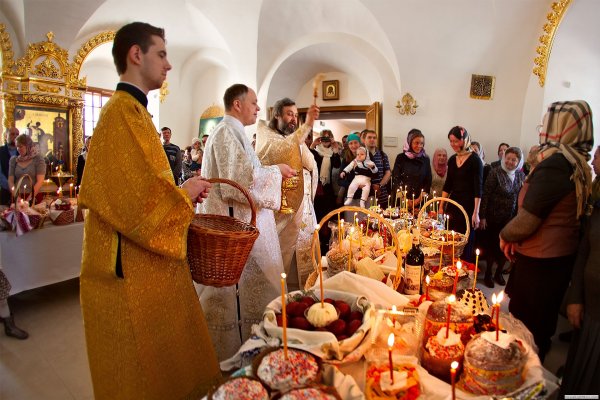 Кулич в деревне